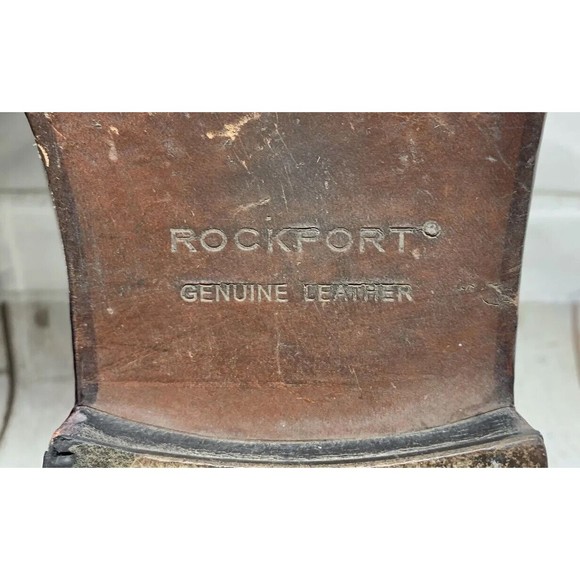 Rockport Men\'s Derby Split Toe Dress Shoes Model APM1235E Brown Size 9.5W